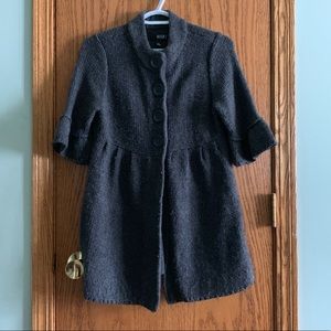 Gray petite medium A.N.A. button down sweater